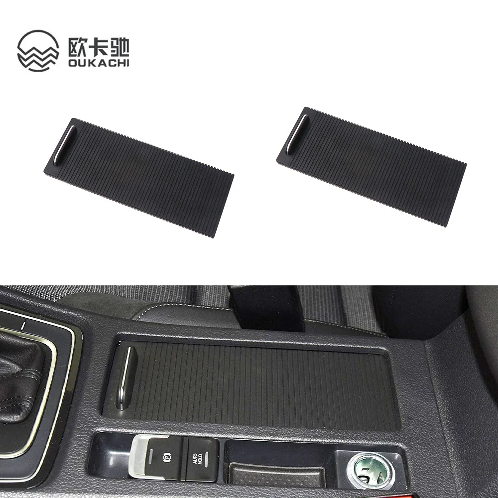 For Volkswagen Golf 7 2014-2020 Center Armrest Box Cover Plate Cup Holder Pull Out Shade Curtain Scirocco Glove Box Sliding Cove 