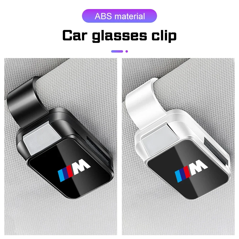 

For BMW M E36 E39 E46 E60 E70 E90 E91 E92 F10 F40 G01 X1X3X4 X5 X6 X7 Car Visor Glasses Clip Eyeglasses Hanger Sunglasses Holder