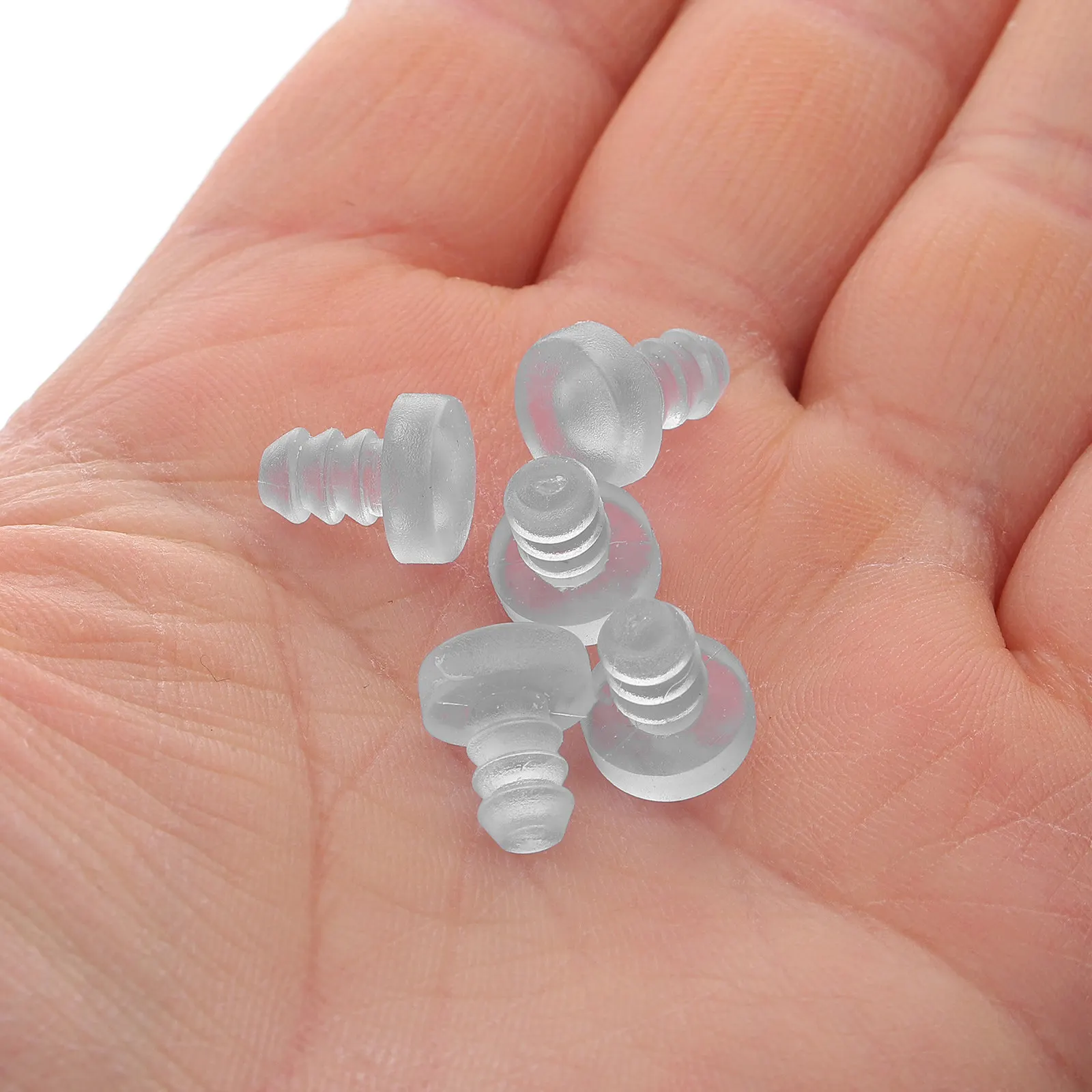 50pcs Furniture Leg Bumpers Clear Rubber Anti-Collision Spacers Wear-Resistant Non-Slip Pads For Glass Table Cabinet Patio