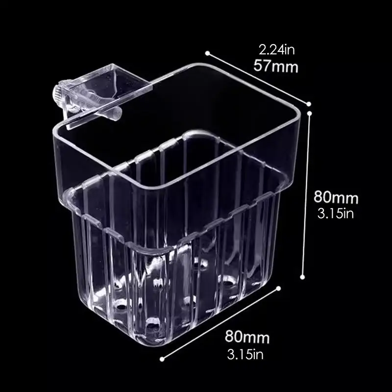 Aquarium Planting Basket Hydroponic Support Hangable Fish Tank Water Grass Cup Aquatic Plant Holder Wall Hanging Flower Pots