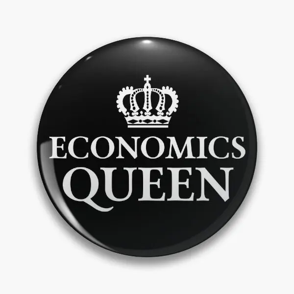 Economics Queen  Soft Button Pin Clothes Cartoon Women Gift Lover Hat Funny Metal Badge Lapel Pin Collar Fashion Creative Brooch