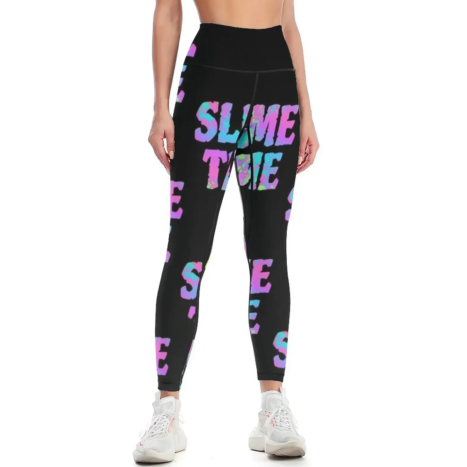 

Slime Time Funny Trendy Design Leggings gym pants harem pants legings for fitness legging gym Womens Leggings
