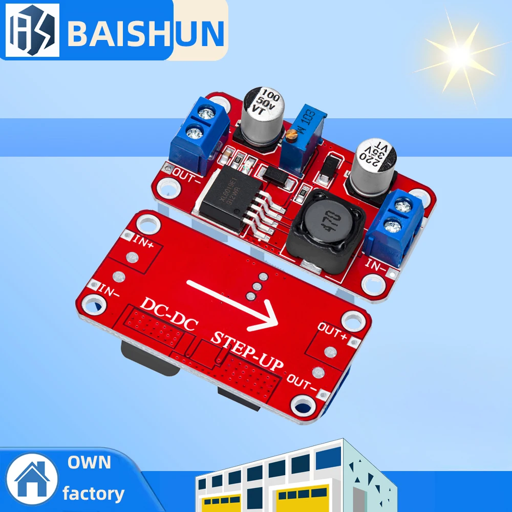 Module d'alimentation DC-DC, 1 pièce, module boost, convertisseur de tension élévateur, régulateur de tension XL6019, sortie réglable