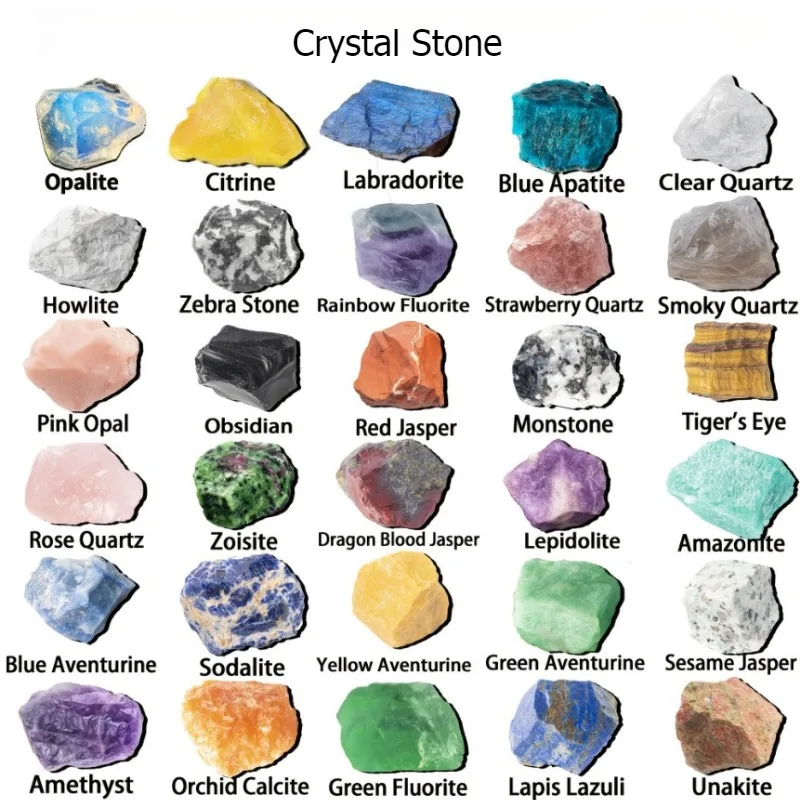 12 Colors Natural Quartz Crystal Raw Stone Various Specifications Yoga Chakra Meditation Healing Crystals Home Decoration Gifts view 2