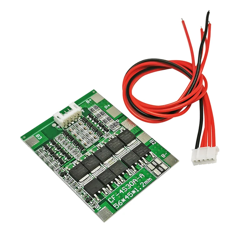 4S 30A 14.8V Li-ion Lithium 18650 Battery BMS Packs PCB Protection Board Balance Integrated Circuits