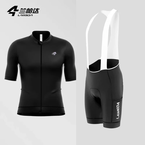 Imagen 2 del producto LAMEDA Conjunto de ciclismo para hombre, equipo de bicicleta transpirable de verano con bolsillos laterales de protección UV para una conducción deportiva cómoda