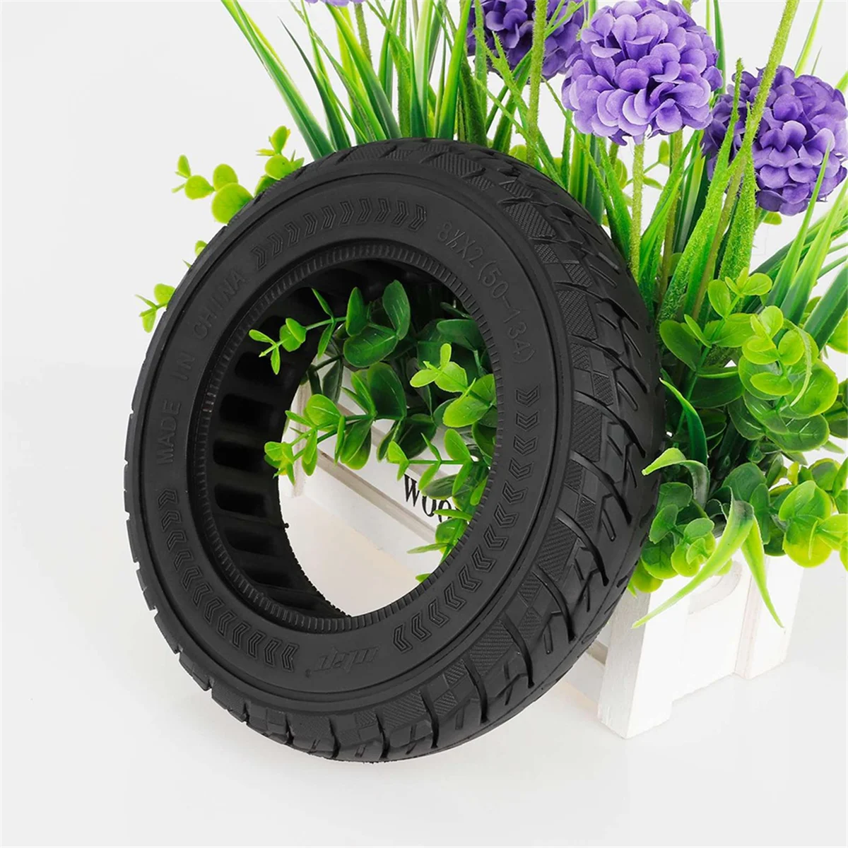 8.5Inch 8.5x2 Off-Road Solid Tire for VSETT 9 9+ ZERO 9 Scooter Wear-Resistant Puncture-Proof Tire Parts Black