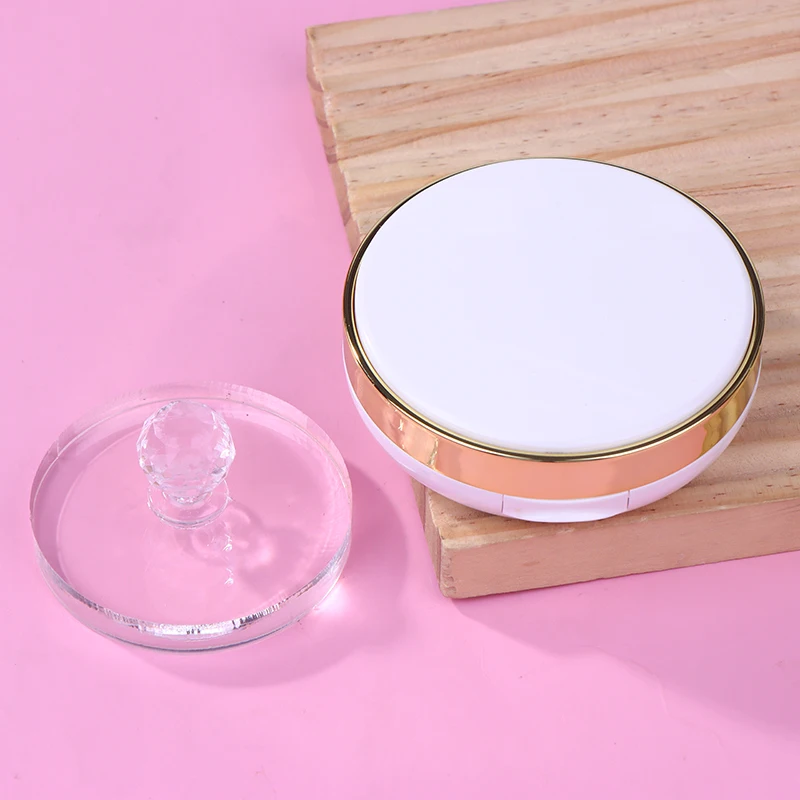 علبة تسليط الضوء على المكياج الفارغة، صندوق حاوية مدمج لأحمر الخدود، عينة قابلة لإعادة الملء، لوحات عبوات صغيرة محمولة للسفر