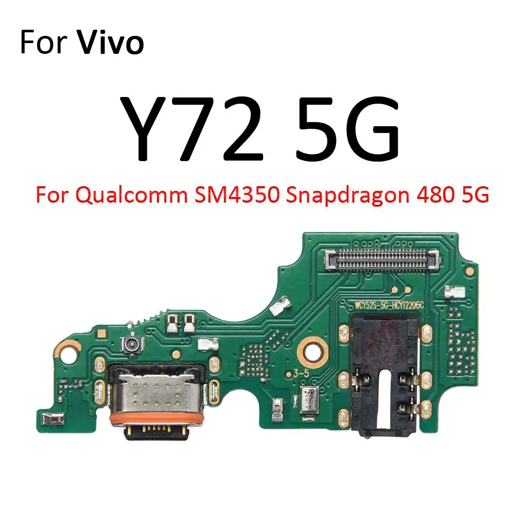 USB Charging Port Dock Plug Connector Charger Board Flex Cable For Vivo Y76s Y75s Y73s Y70s Y76 Y75 4G Y73 Y72 Y71 Y70