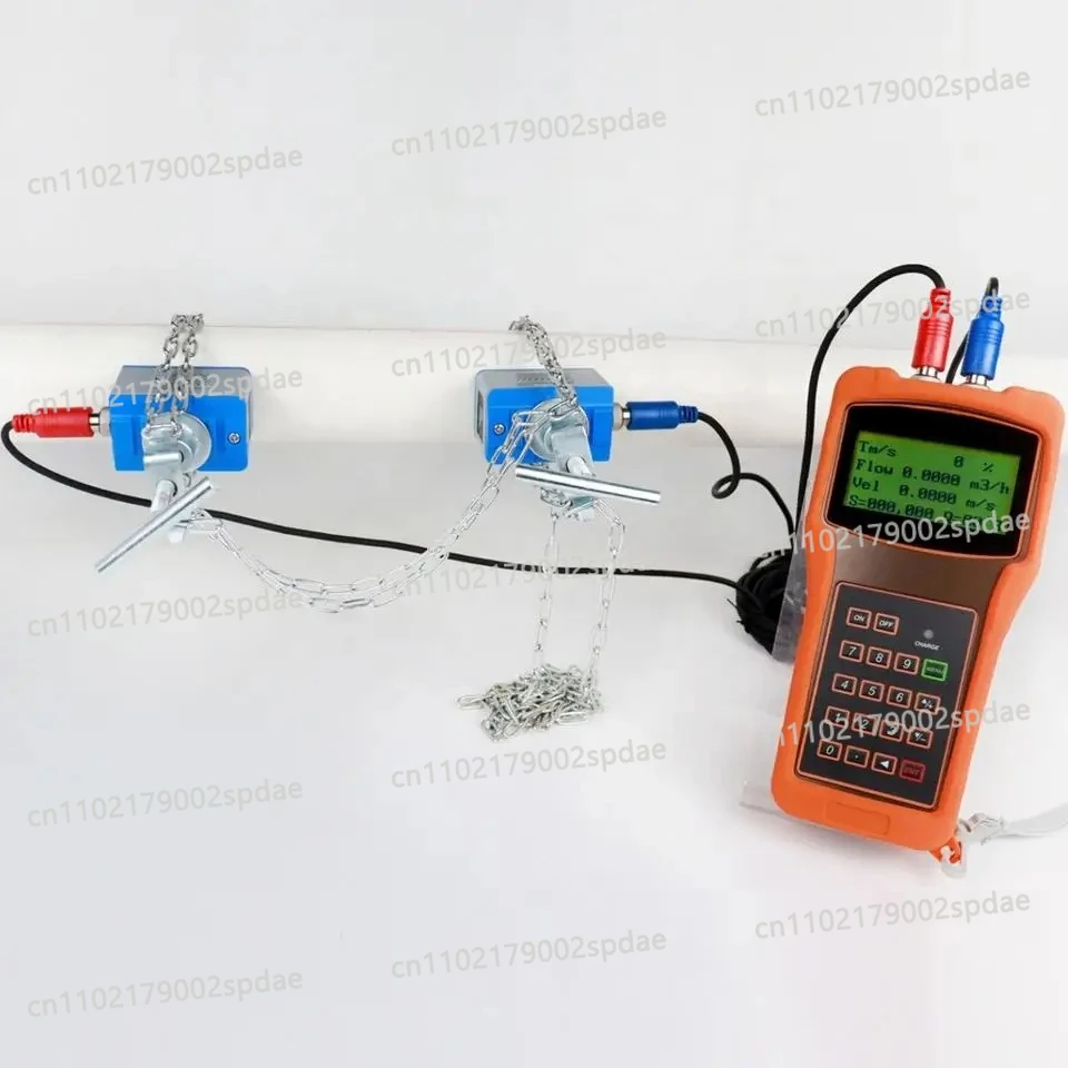 TUF-2000H Digital Ultrasonic Flowmeter with TS-2 TM-1 TL-1 Transducer IP68 Alcohol Oil Sewage Measurement DN15-6000mm