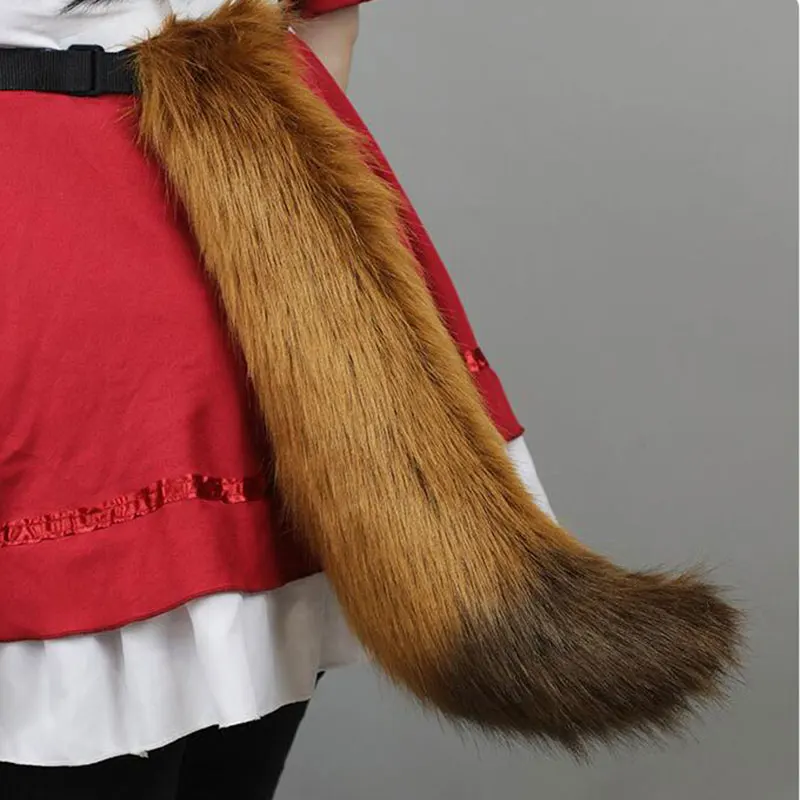 

Cute Faux Fur Fox Tail and Ears Set for Women Clip On Cosplay Accessory Halloween Anime Role Play Party Costume Kit