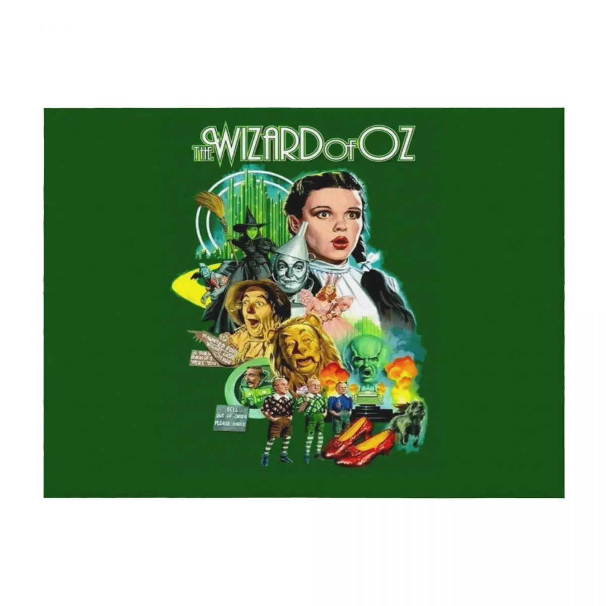 

Wizard of OZ Vintage Art Print Throw Blanket decorative Kid'S Bed Fashionable Soft Big Blankets