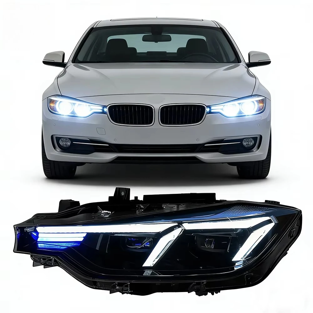 

Suitable for 3 Series 2012-2019 G20 facelift LCI style upgrade LED headlights with F30 halogen automotive xenon lamps