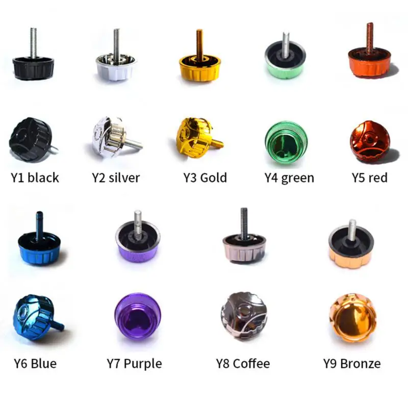 Fishing Reel Handle Grip Screws Nut 7 Color Rocker Arm Screw Tackle Accessories Part Cover Gaskets Fishing Accessories