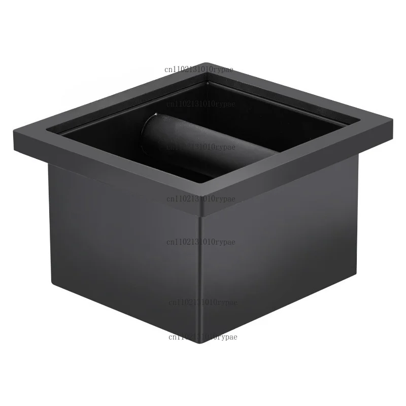 Desktop‑embedded coffee grounds bucket for supporting equipment in coffee shops