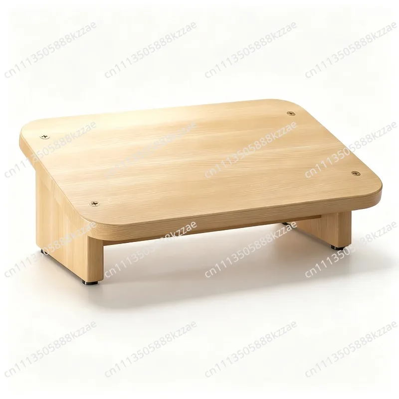 Wooden Under Desk Footrest Office Nonslip Wooden Step Stool Foot Rest Slanted Rest Wooden Stool Chair For Adults Home Bedroom