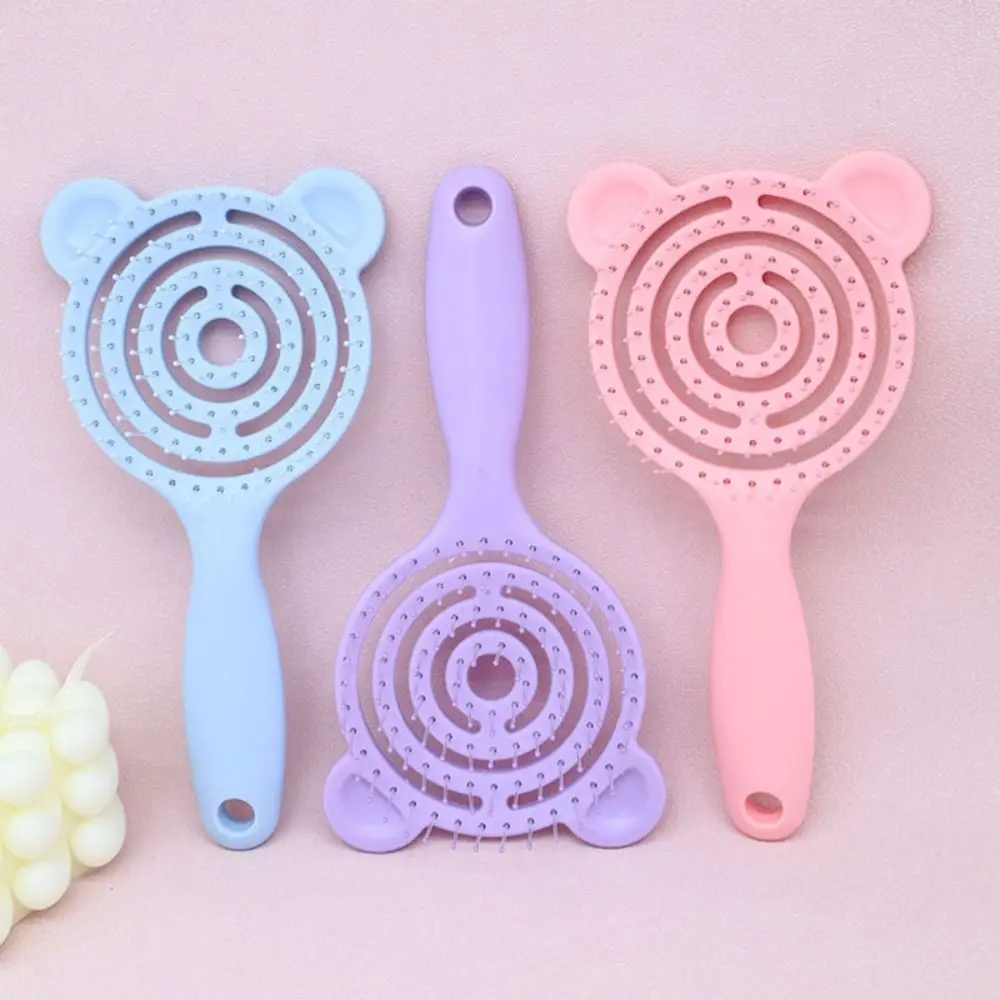 Wet and Dry Massage Comb Portable Bear Soft Pins Styling Comb Styling Tools Hair Combs