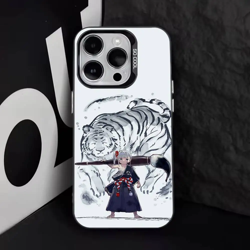 Aharen-san wa H-Hakarenai حافظة هاتف آيفون 17,16,15,14,13,12,11,Pro,XS,Max,Plus,Mini,SE4,E غطاء أسود غير لامع مقاوم للصدمات #4