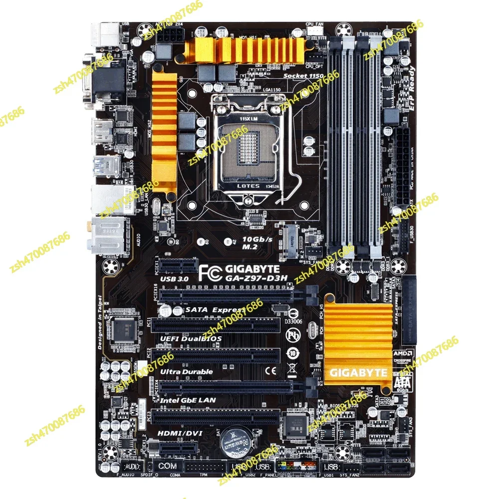 

GA-Z97-D3H LGA 1150 Intel Z97 HDMI SATA 6Gb/s USB 3.0 ATX Intel Motherboard