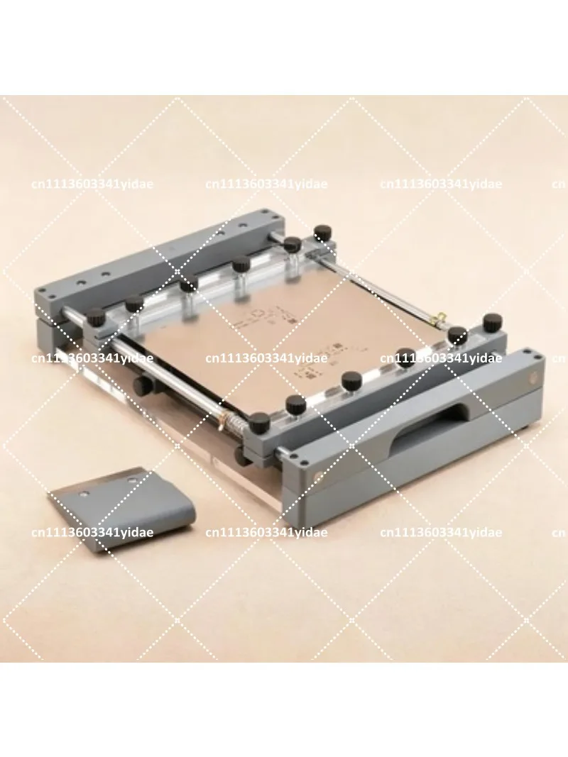 Precision Manual PCB Stencil Printer 250x250mm Desktop SMT Screen Printing Machine for Solder Paste
