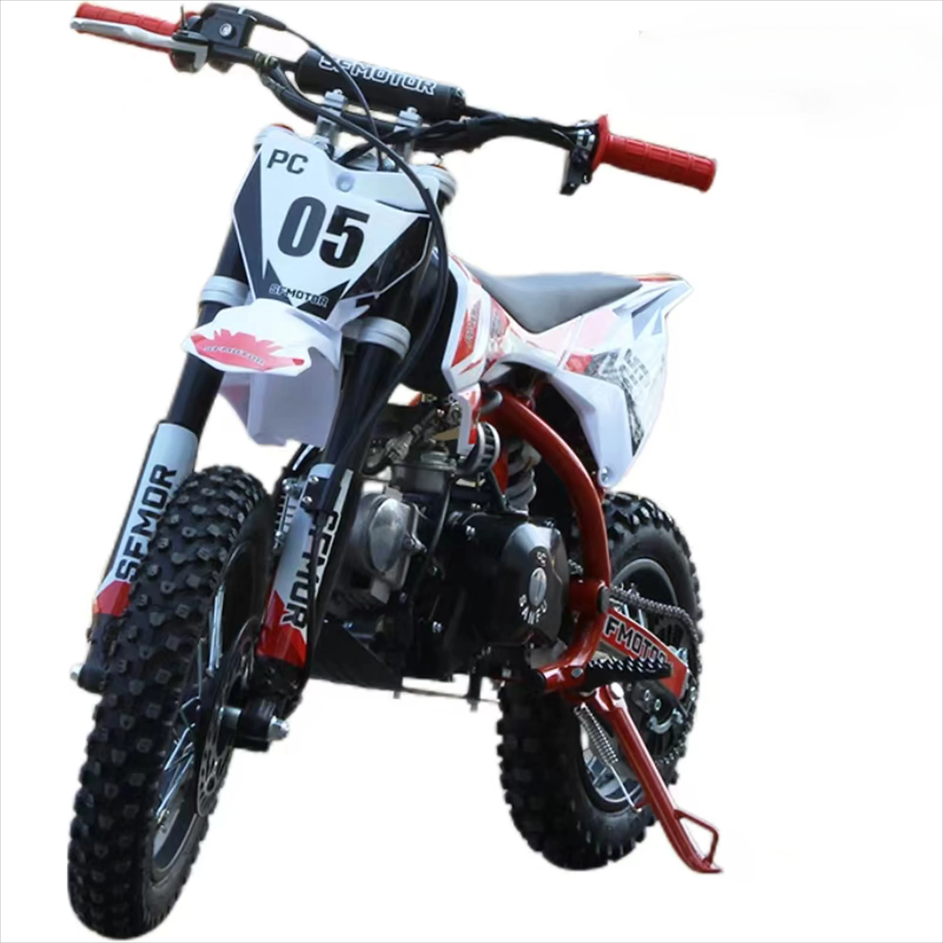 50cc Mini Off-road Motorcycle 4 Stroke Electric Start Mini Dirt Bike Gasoline Chain Drive Kids Pit Bike Motocross Bike