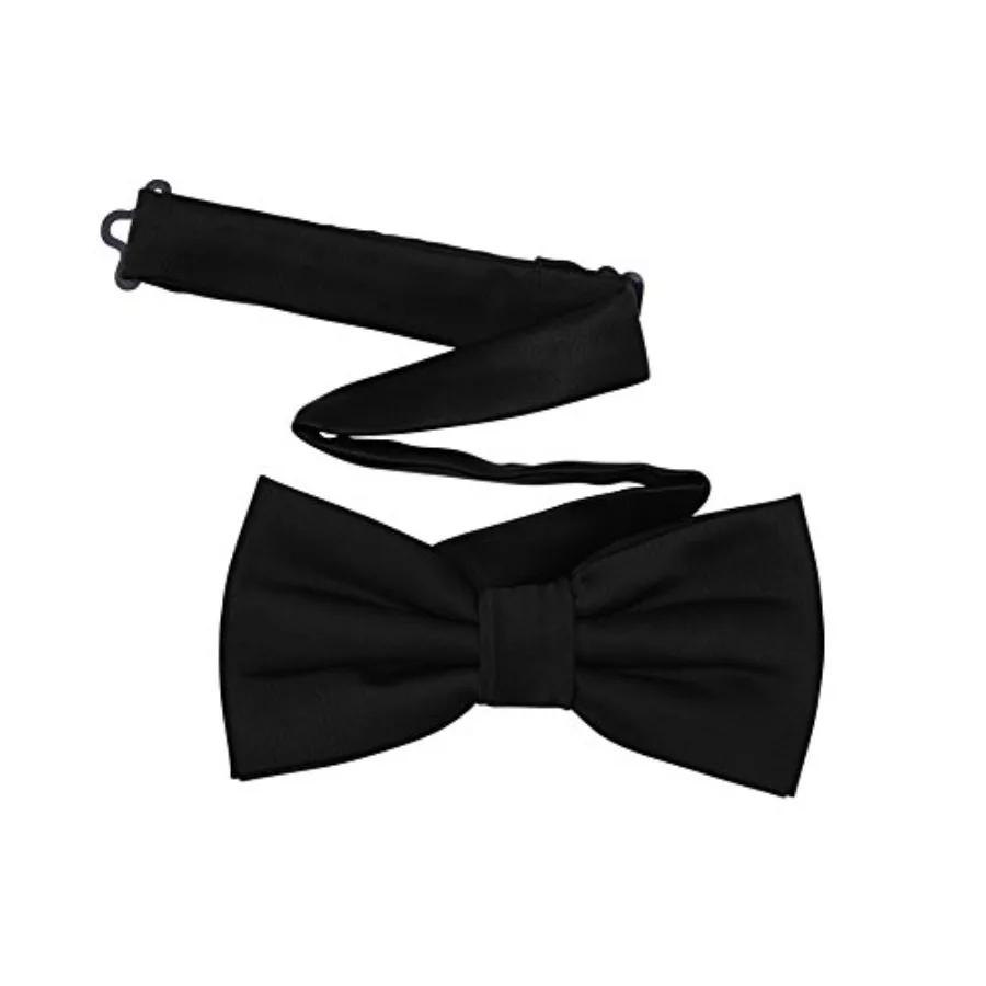 

Men's Pre-Tied Satin Formal Tuxedo Bowtie Adjustable Length Satin Bow Tie
