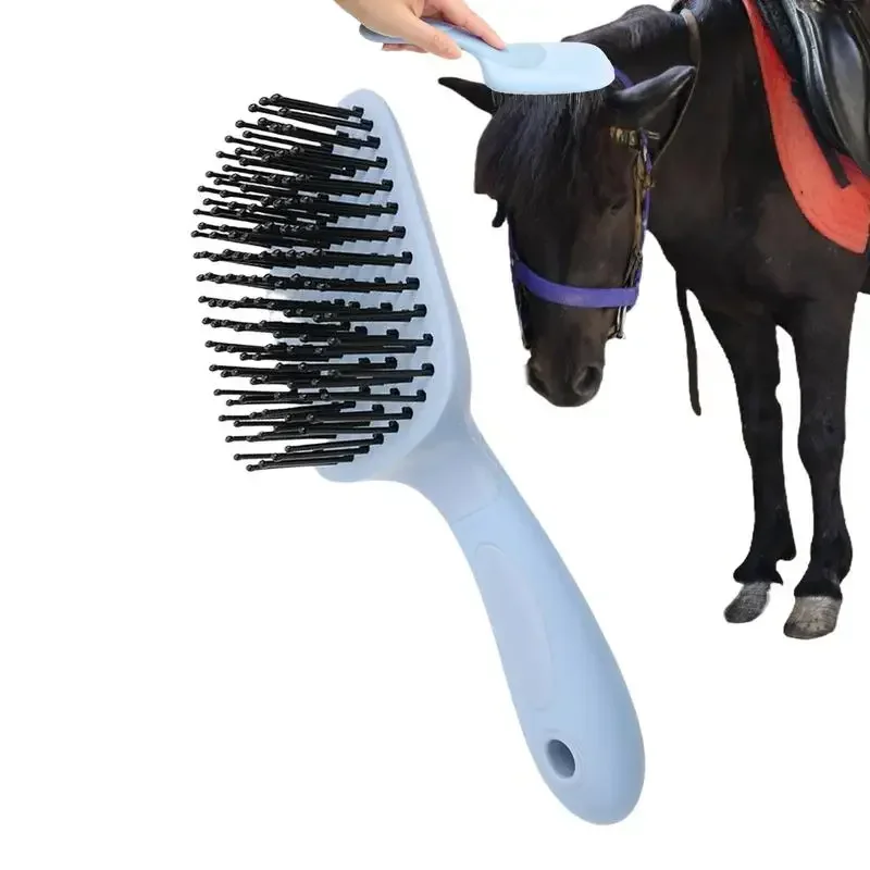 Horse Grooming Mane And Tail Brush Horse Brushes For Grooming Horse Comb Massage Brush Horse Deshedding Tool Horse Cleaning