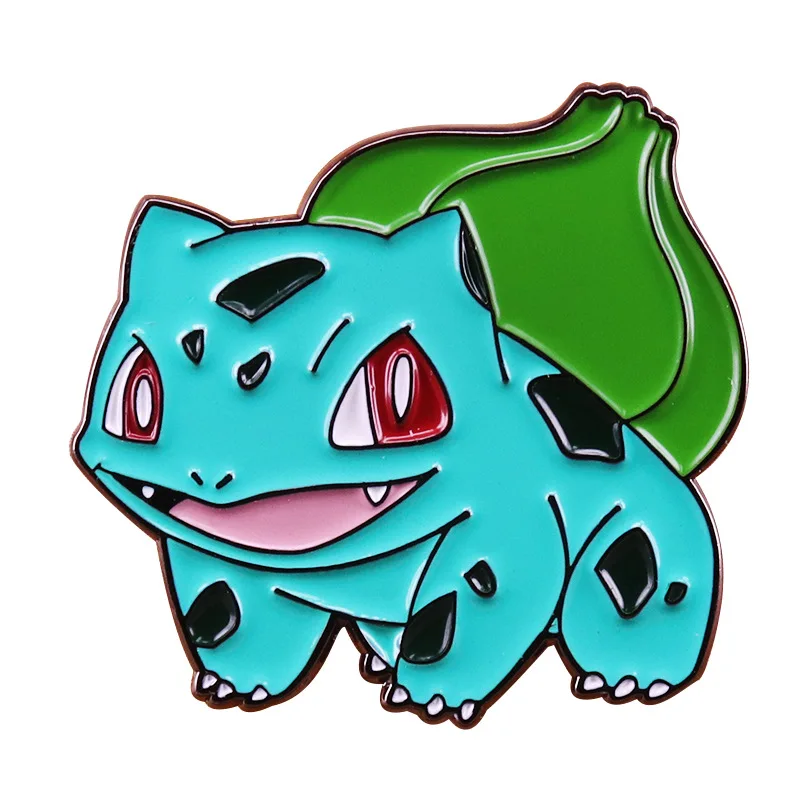 Anime Game Bulbasaur Enamel Pins Collect Pokemon Metal Cartoon Brooch Backpack Hat Bag Collar Lapel Badges Women Fashion Jewelry