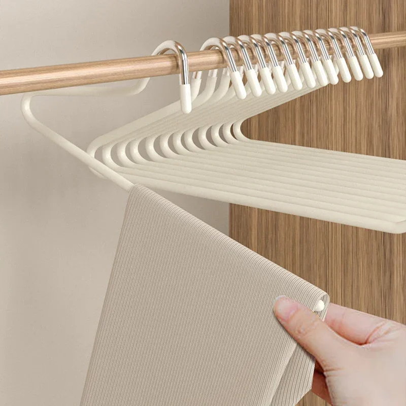 10PCS Goose Type Dip Plastic Pants Rack Wardrobe Dormitory Telescopic Z Type WOMEN'S Clothes Rack Multi Layer Storage Pants Rack