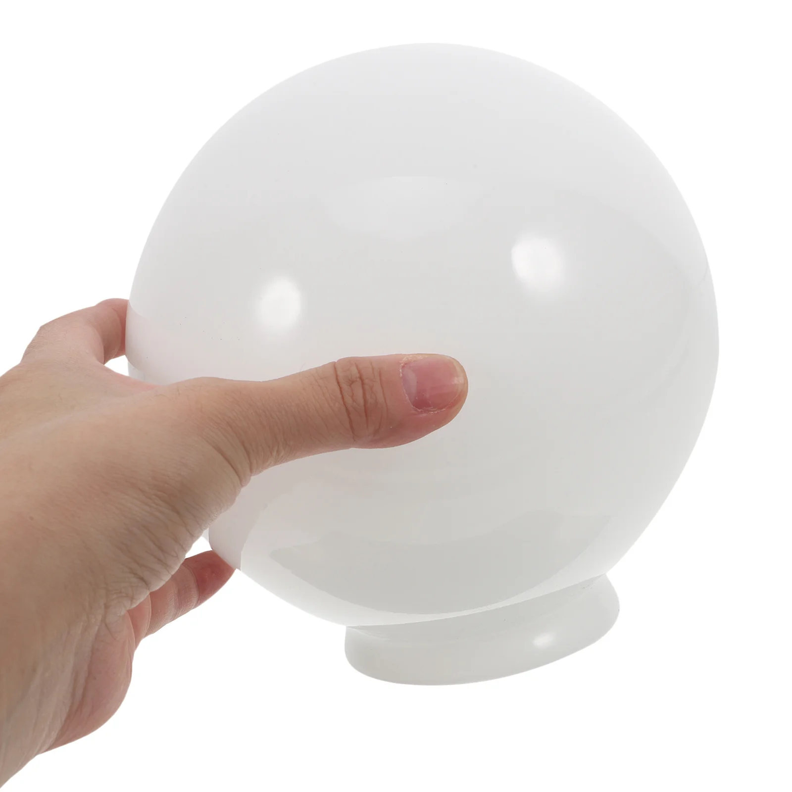 오팔 화이트 유리 램프쉐이드 구형 글로브 교체용 천장 선풍기 펜던트 플로어 램프 쉐이드 커버 침실 거실용