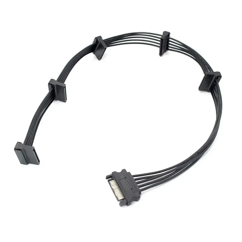 IDE To SATA Power Cable Male To Female One Point Five Power SATA Extension Cable Hard Drive Power Supply Splitter Cable Cord