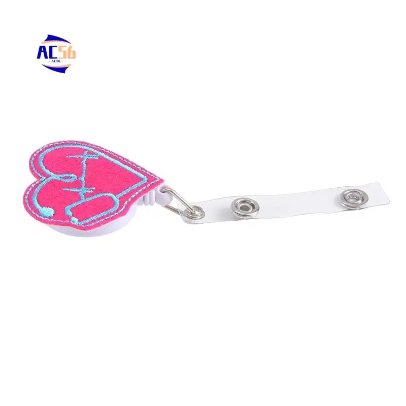 

AC56-8 Pieces Felt Retractable Badge Reels, Themed Badge Holders Gift For Christmas Thanksgiving School Nurses Students