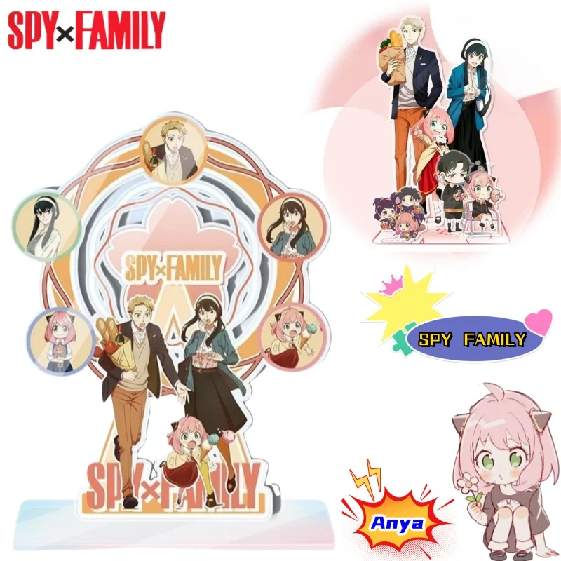 SPY FAMILY Anya gran marca acrílica creativa de alto valor animación de dibujos animados periférico humanoide adornos de escritorio de alta definición