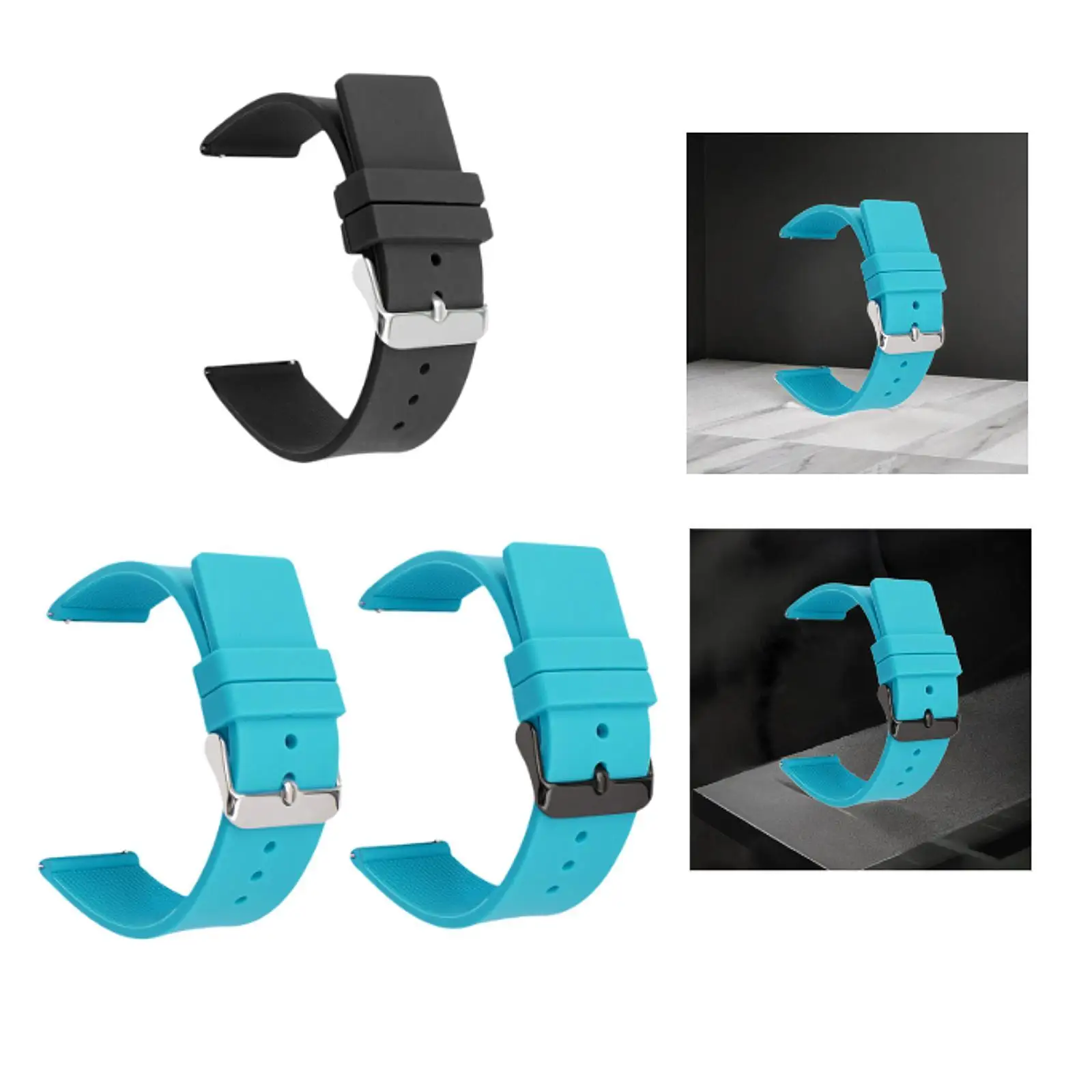 Silicone Strap Watchband Replace Classic Quick Release Watch Accessories image 3