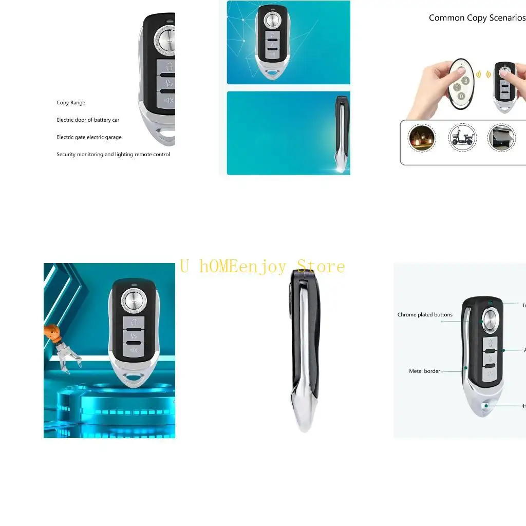 B0KF Wireless 315MHz 433MHZ Remote Control Copy Code Remote Control 4-Channel Remote