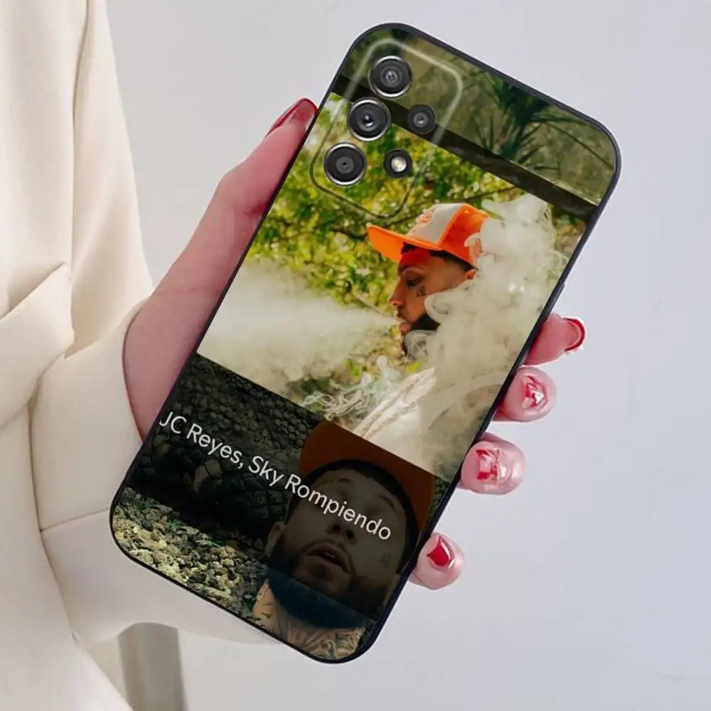 CALIENTE 2025 Jc Reyes JC REYES Tour Funda de teléfono para Samsung S25,24,21,22,23,30,Ultra,20,Plus Funda de silicona suave negra