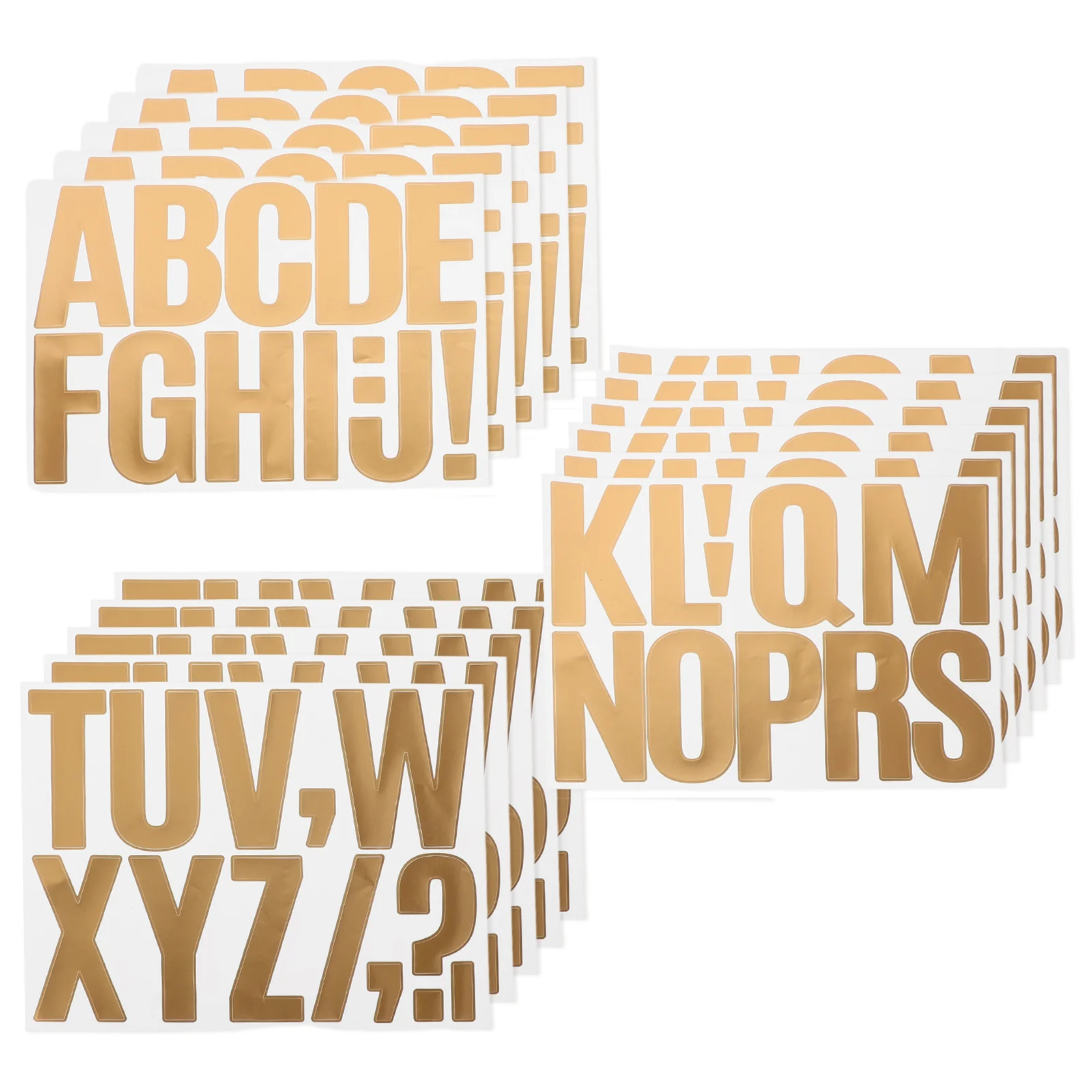 

5Sets Self Adhesive Alphabet Letters Stickers for DIY School Office Home Decor Bulletin Board Mailbox Letters for Poster Board
