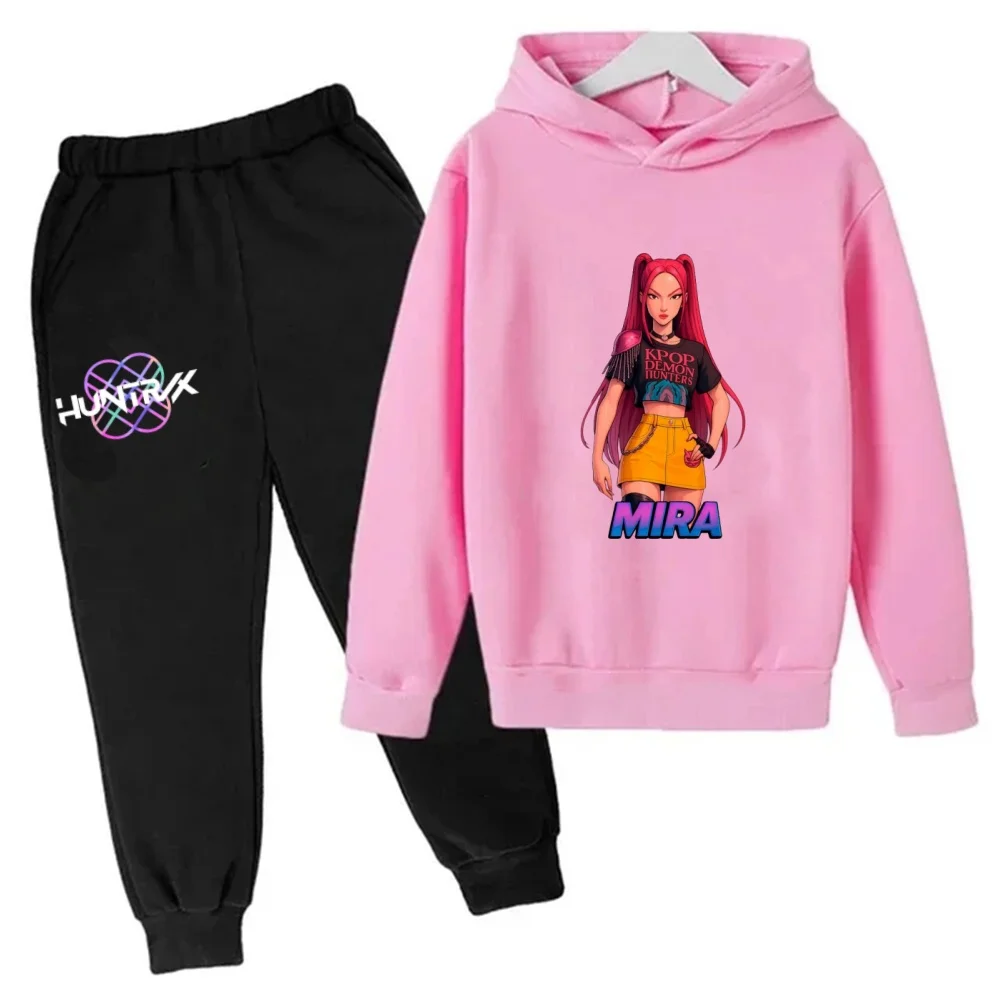 

Kids Cartoon Long Sleeve Hoodie and Pants 2pcs Set Toddler Baby Girls Boys Outfit Boutique Clothing Suit KPop Demon Hunters