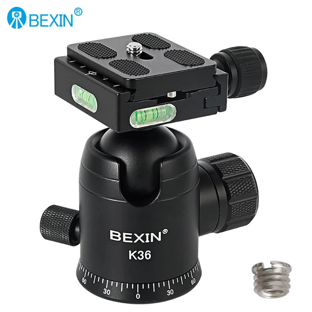 360 Rotating Camera Ball Head Tripod Mount 1/4 Screw for DSLR Video Camera Panorama Photo Accessories