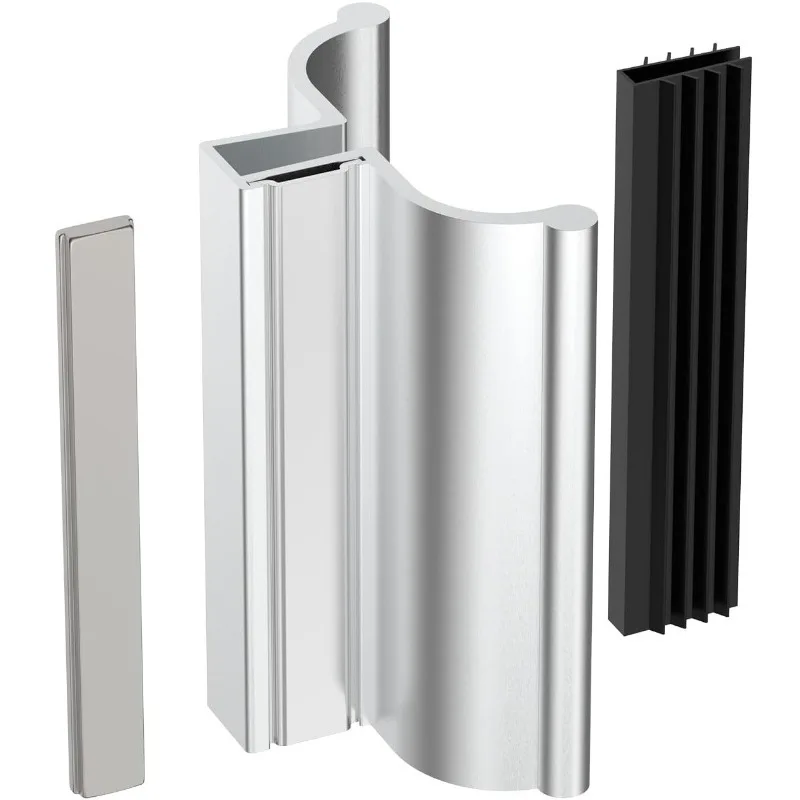 Frameless Glass Shower Door Handle Modern Simple Bathroom Sliding Door Pull Bar Bathroom Hardware Accessory