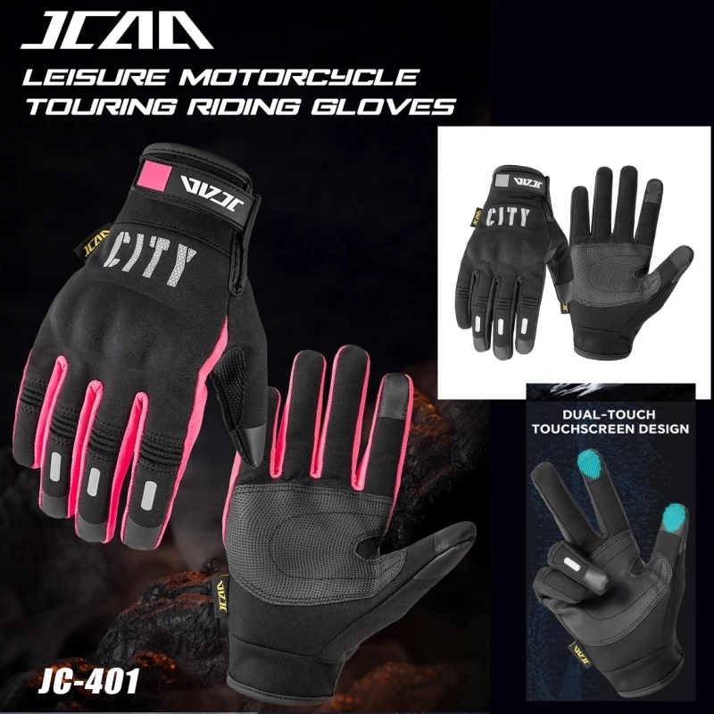 

JCAA Autumn/Winter Lightweight Anti-fall Moto Gloves, Men Women Thin Warm Windproof Anti-Skid Motorcycle Riding Gloves
