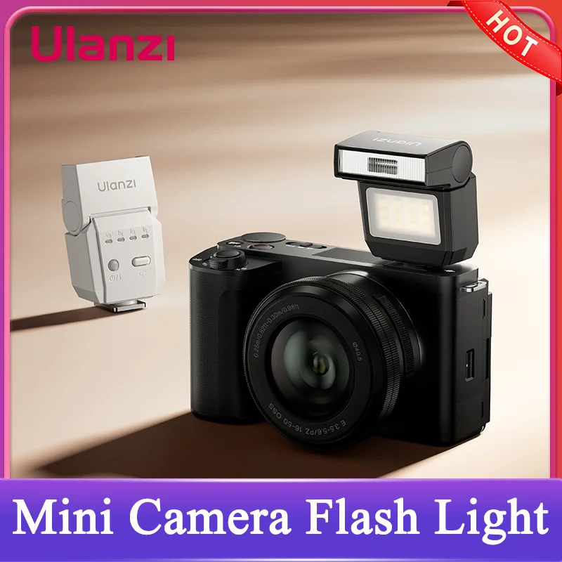 Ulanzi SL03 Мини-вспышка для камеры SpeedLite GN8 6500K для Canon Sony Nikon Fuji Камера DSLR Vlog Live Outdoor Photography Ulanzi SL03 Мини-вспышка для камеры SpeedLite GN8 6500K для Canon Sony Nikon Fuji Камера DSLR Vlog Live Outdoor Photography
