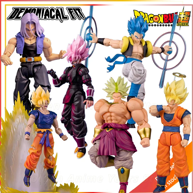 【In Stock】Demoniacal Fit Dragon Ball Super Saiyan Black Goku Trunks 1/12 Articulated Action Figure Collection Gift&Collection