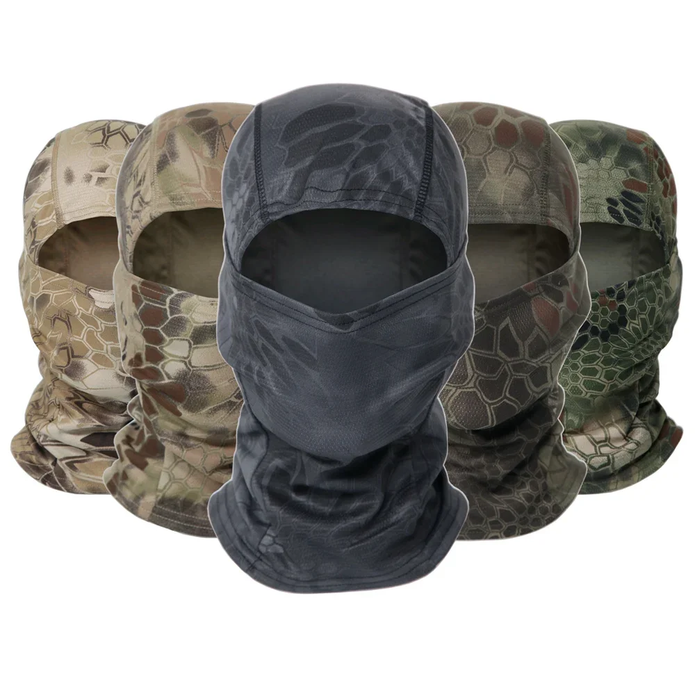 Military Tactical Men Camo Balaclava Full Face Scarf for CS Wargame Hunting Ski Sports