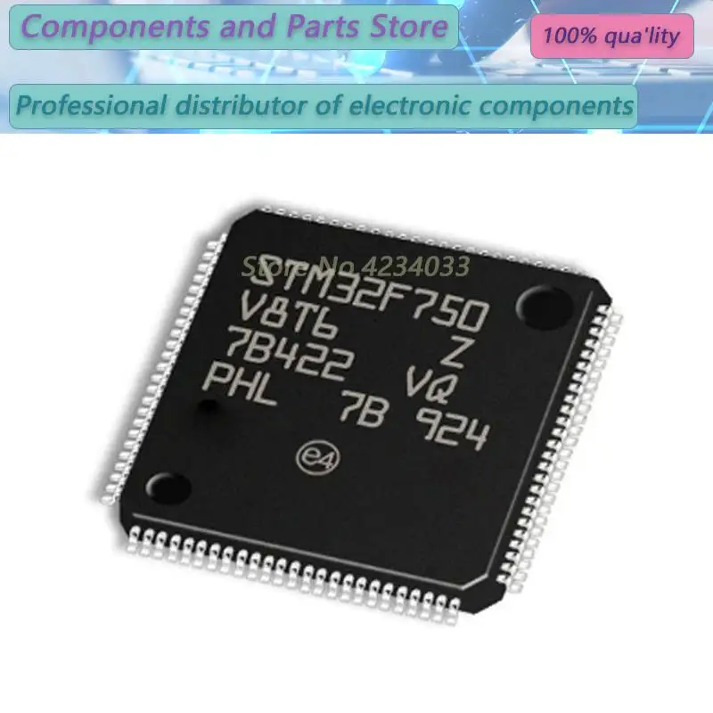 

1 шт. STM32F750V8T6 STM32F750V8 STM32F75 LQFP-100 NEW100 % STM3 2F750V8T6