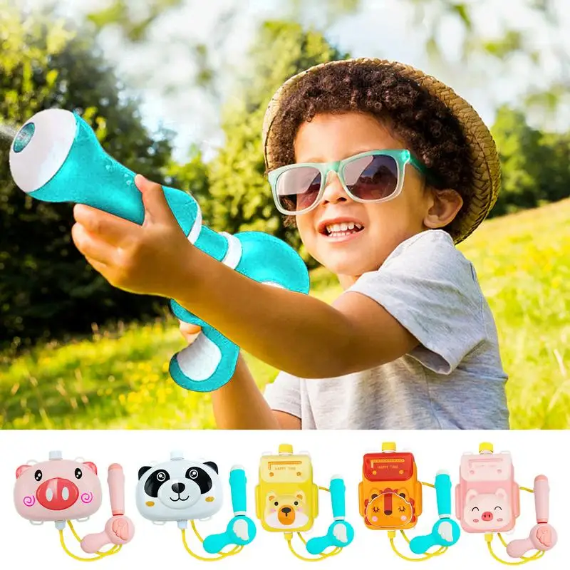 Water Fighting Backpack Outdoor Backpack Toy Water Squirt With Water Tank Adjustable Straps Summer Water Game For Kids Swimming