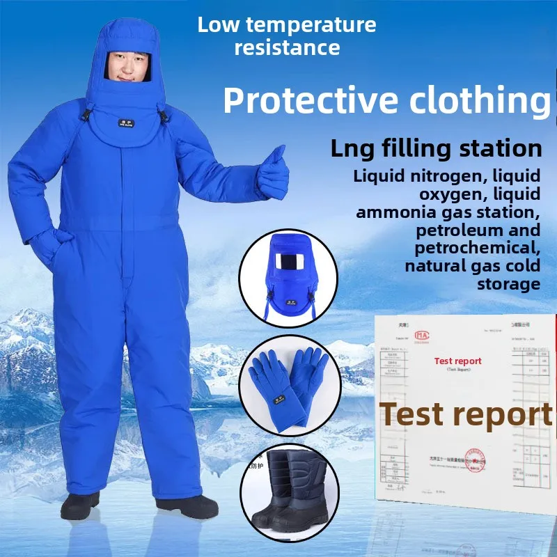 Low Temperature Protective Clothing Liquid Nitrogen Gas Station Low Temperature Protective Clothing Cold and Antifreeze Clothing