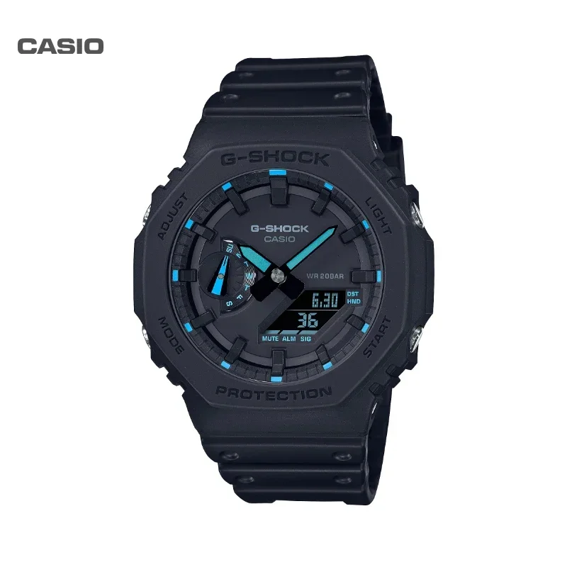 Casio GA-2100 Men\'s Pilot Series GSHOCK Black Waterproof Versatile Extreme Fashion Student Sports Electronic Watch Calendar