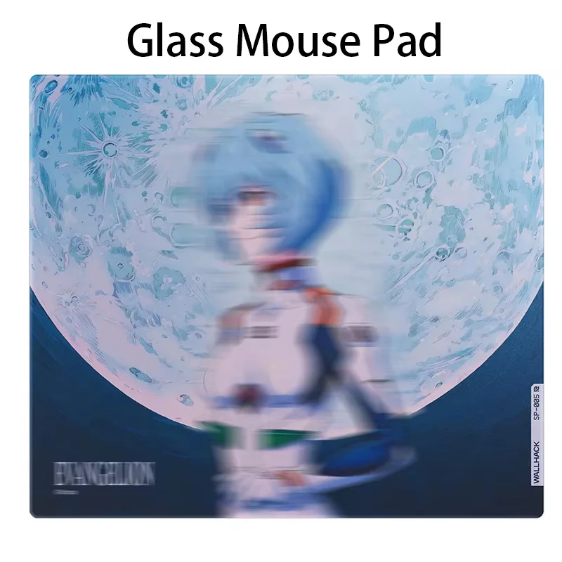 W-Wallhack SORA Glass Mouse Pad Girl Warrior YUME Frosted Desktop Mat Tempered FPS Custom Office Gaming Mousepad 45X40CM Replica