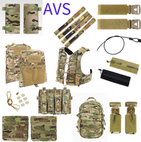 Tactical AVS vest  package, waist seal, side panel, shoulder pad, quick release buckle connection rope/Backboard package